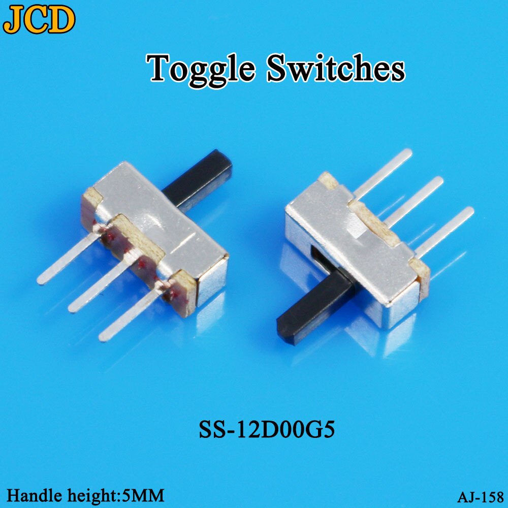 Jcd 1 st/lot  ss 12 d 00 schuifschakelaar schuifversnelling fluctuatieband 2/3 bestand enkel dubbel horizontaal mini horizontale voeding: Ss -12 d 00 g 5