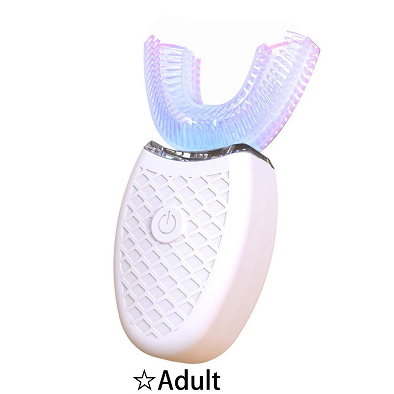 Sonic U Shaped Electric Toothbrush Kids Tooth Brush For Children Baby Toothbrushes Ultrasonic Teeth Cleaner Head Smart Whitening: White