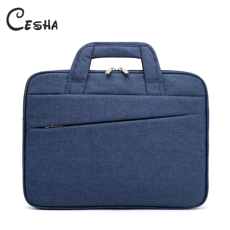 Cesha heren waterdichte canvas 15 inch laptoptas duurzame documententas draagbare draagbare portfolio