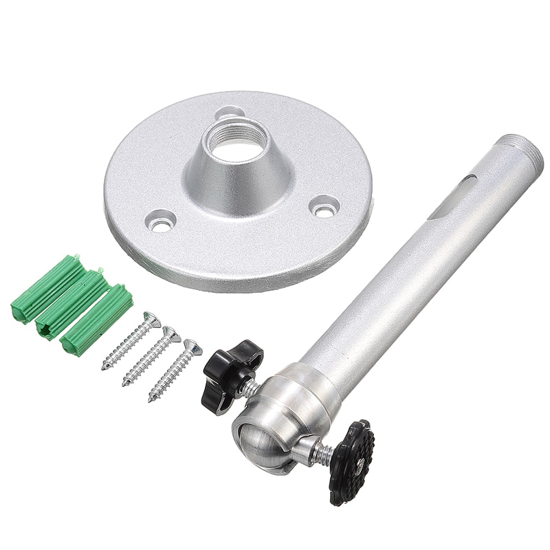 MAYITR 360 Degree Adjustable Projector Bracket Aluminium Alloy Portable Projector Wall Ceiling Metal Swivel Mount Holder Stand