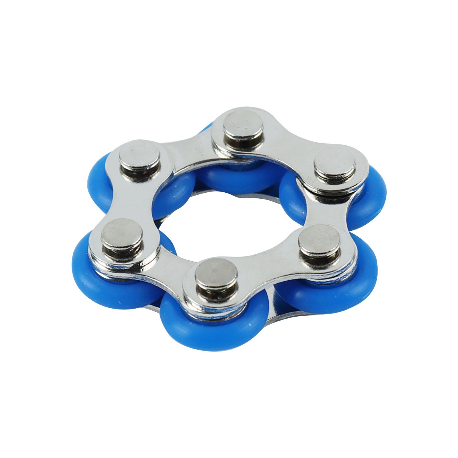 Fietsketting Fidget Speelgoed Volwassen Kinderen Stress Fidget Speelgoed Antistress Angst Relief Volwassenen Speelgoed Juguetes Para Adultos #01: Blauw
