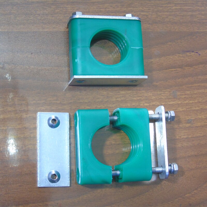 Light load type single-hole hexagonal plastic pipe clips hydraulic oil pipe card 6-30mm 50 mm fastener bracket steel pipe clamp