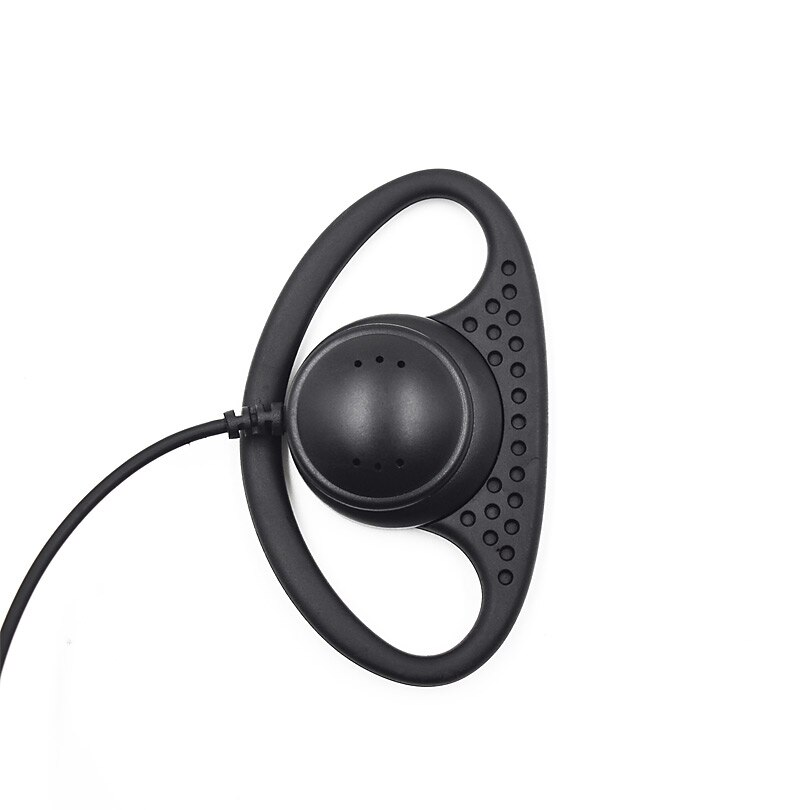 XQF D-Anillo de alambre en espiral gancho auricular micrófono PTT para $TERM impacto Baofeng Radio portátil UV-5R BF-888S Walkie Talkie UV5R GT-3TP