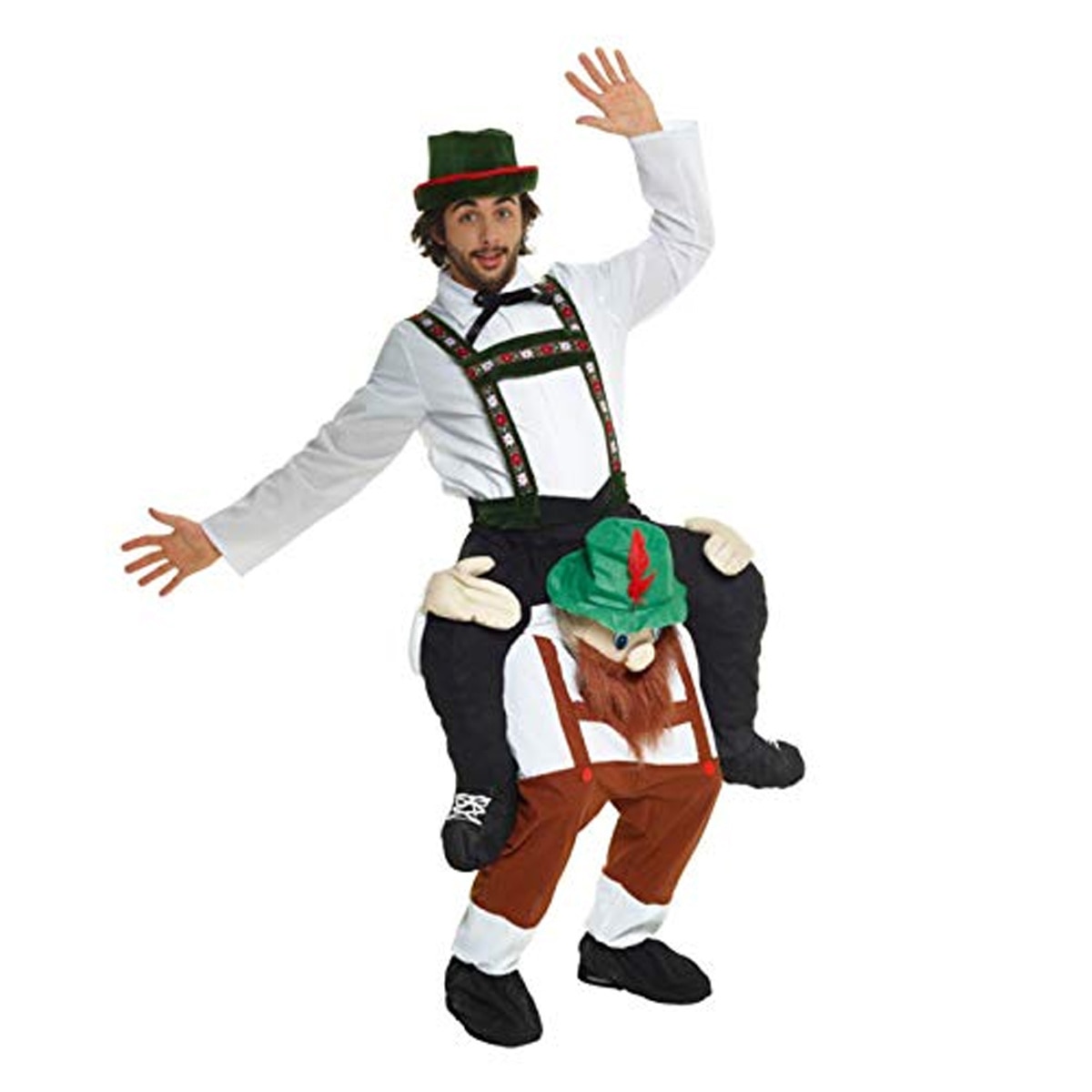 Novelty Santa Claus Funny Costume With Stuff Your Own Legs for Woman Men Xmas carrying me Dress Up Magic Pants Christmas