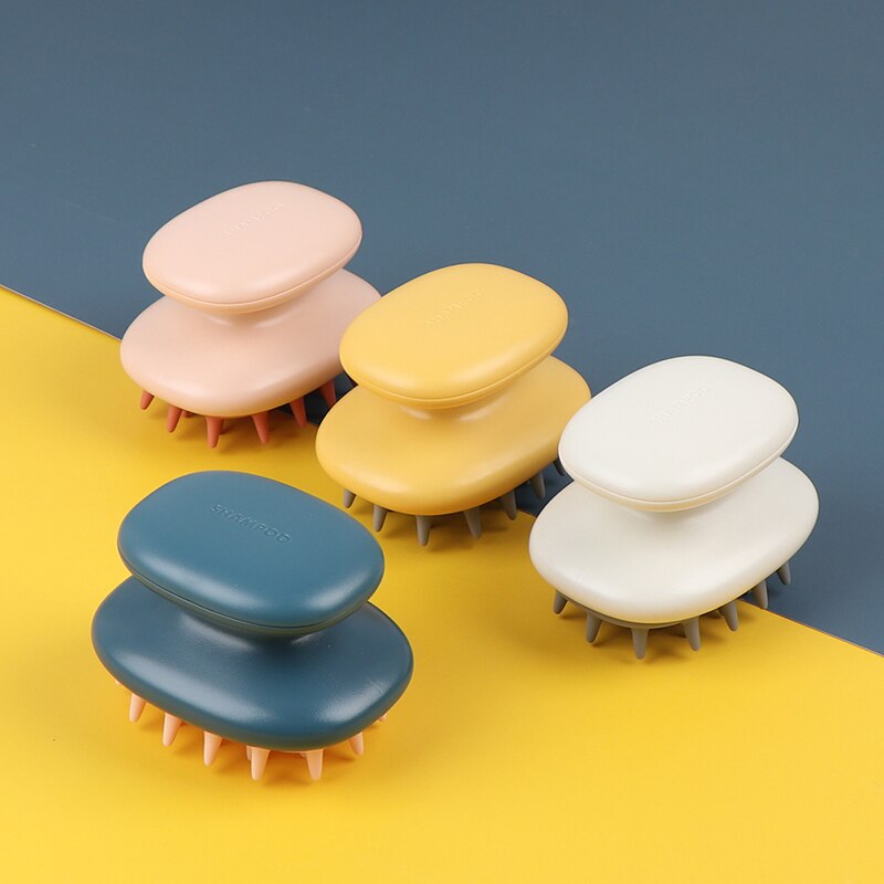 Handheld ABS Scalp Shampoo Massage Brush Washing Shower Hair Comb Mini Head Meridian Massage Comb