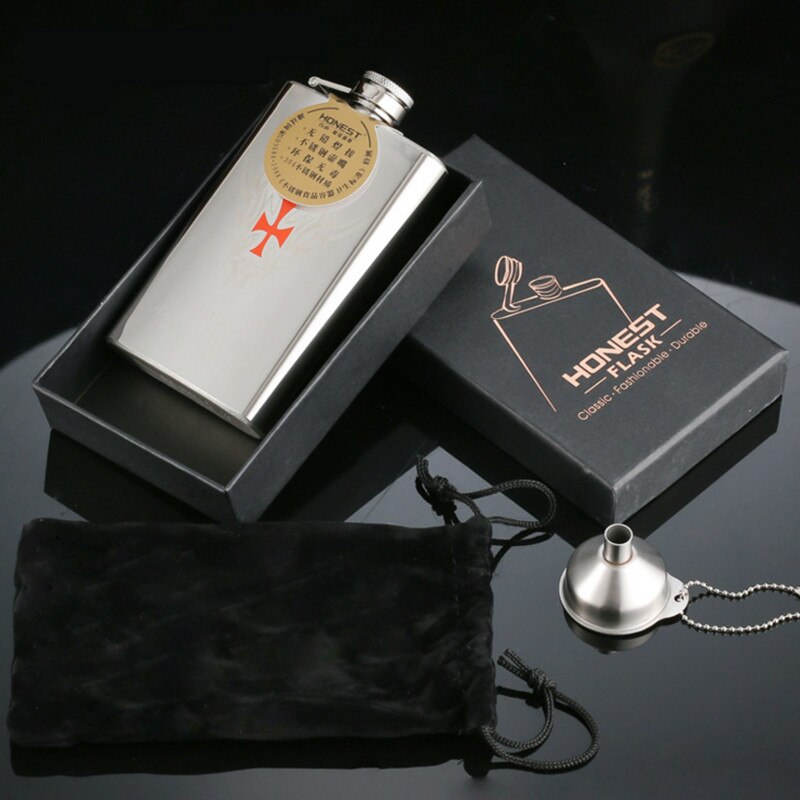 Flagon my liqueur Whisky alcool vodka hanche | Miroir , dessin en acier inoxydable, style , vodka hanche bouteille à vin d'extérieur Portable