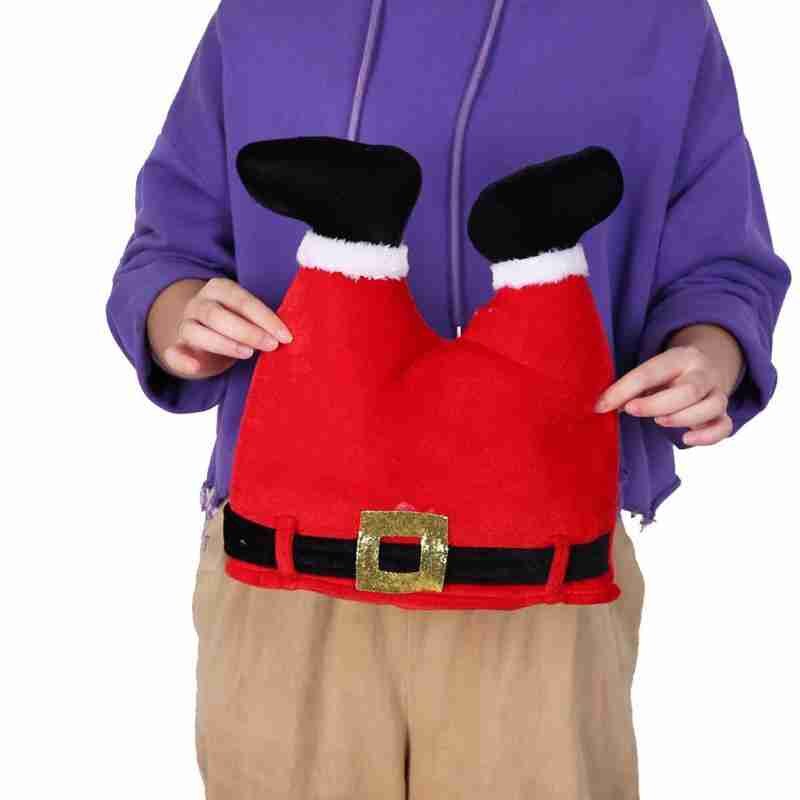 Kerst Clown Hoed Voor Thuis Bar Nieuwjaar Thema Party Gestreepte Cap Flanel Warme Lange Comfortabele Katoen Kerst Elf S8P1