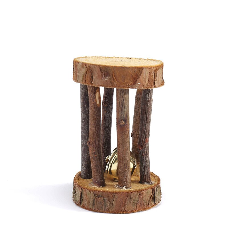 Konijnen vogels kiezen klein speelgoed appeltakken houten dierenbenodigdheden voor chinchilla speelgoed katten speelgoed hamster houten accessoires: 003