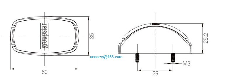 LED outline marker lamps clearance side marker lamps lights E4 approved. AMBER/RED trailer parts