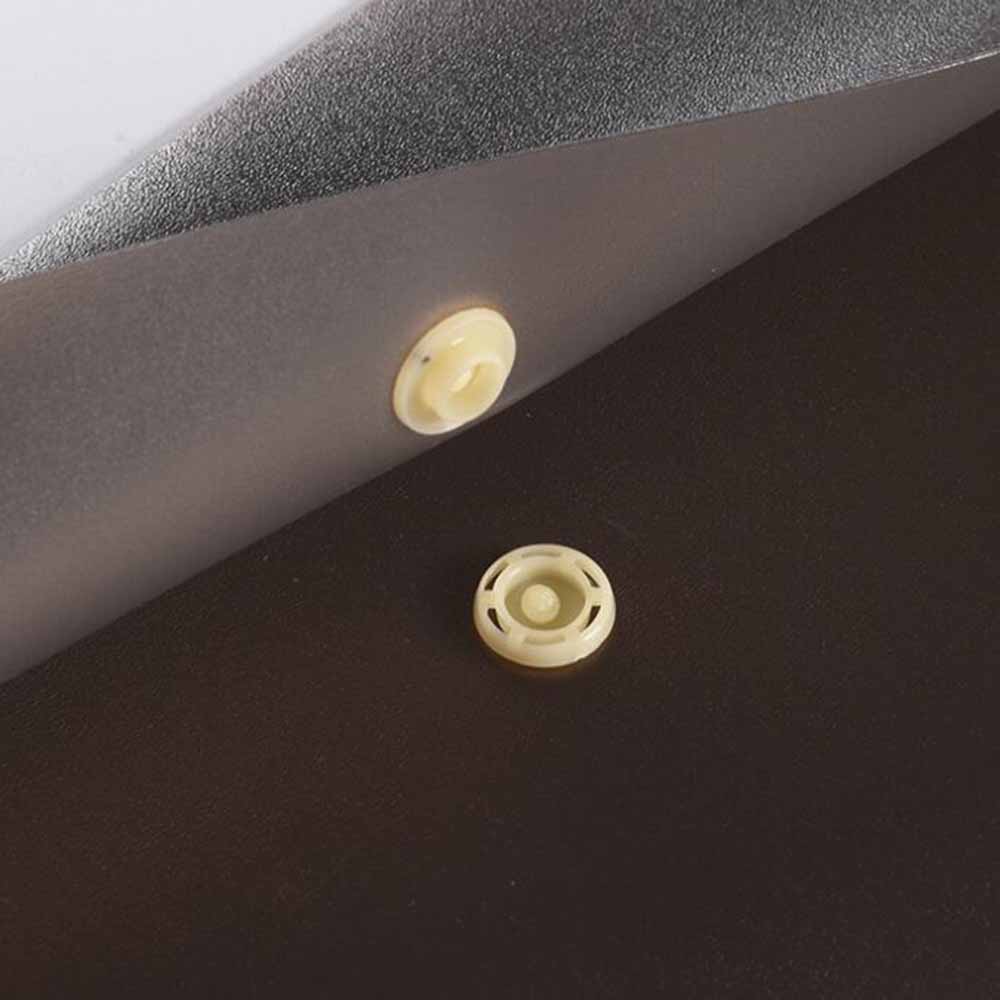 A4 transparent File Bag Business Office Data Storage Bag PP Snap Water Resistant File Portfolio Paper Office Organizer