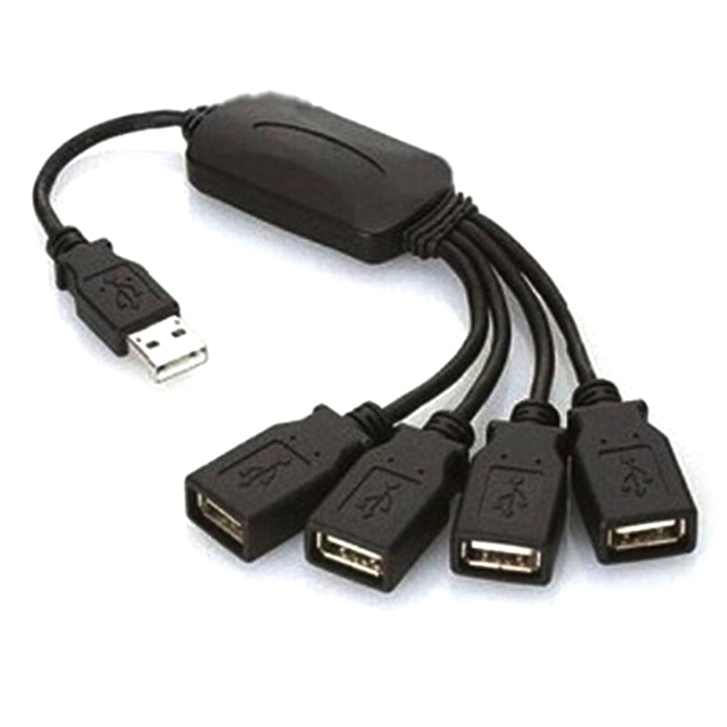 Mini Smart Hub Hubs Expansion Splitter Adapter 4 Port USB 2.0 480Mbps for Notebook Computer Laptop PDA PC