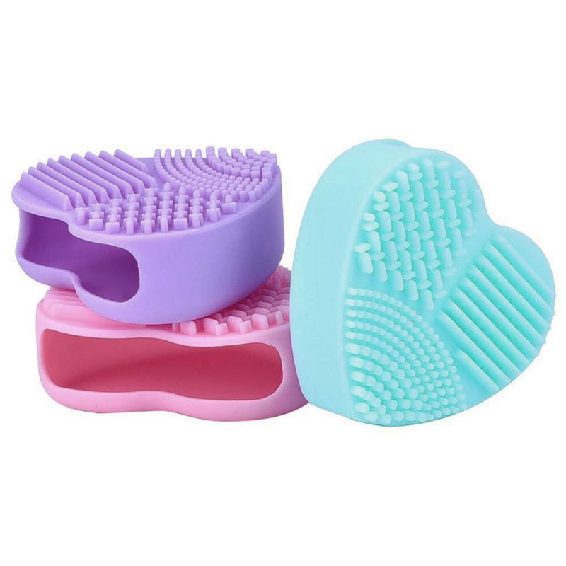 Base de Maquillaje cepillo depurador Junta pincel de maquillaje de silicona almohadilla limpiadora brocha para limpieza de maquillaje Gel alfombrilla de limpieza herramienta de mano