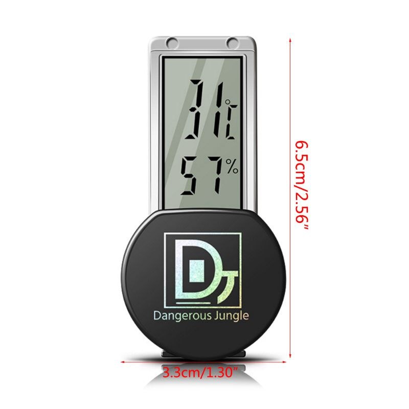 Escalada del termómetro mascotas tortuga cuerno lagarto Mane León interior crianza de reptiles caja idiota higrómetro