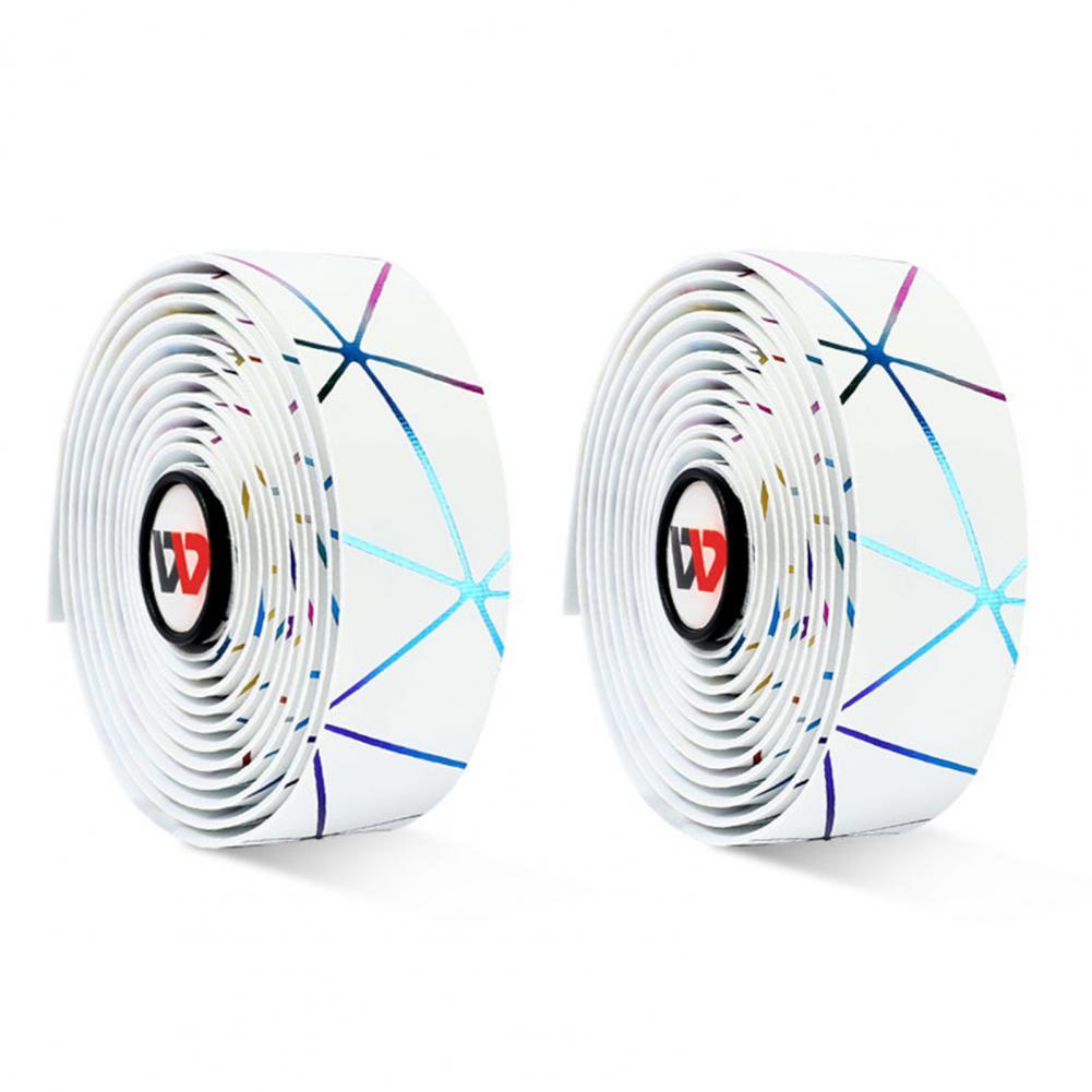 1 Pair Versatile Bike Grip Tape Thicken Texture Easily Clean Lightweight Cycling Damping Anti Vibration Wrap: White