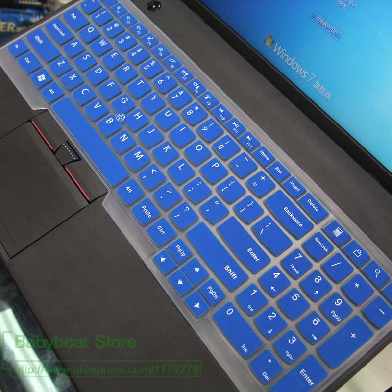 Silicone Keyboard Cover for Lenovo Thinkpad W540 W541 W550 L560 L570 T550 T560 P50 P50s P70 P71| 15.6" E540 E555 E560 E565: blue