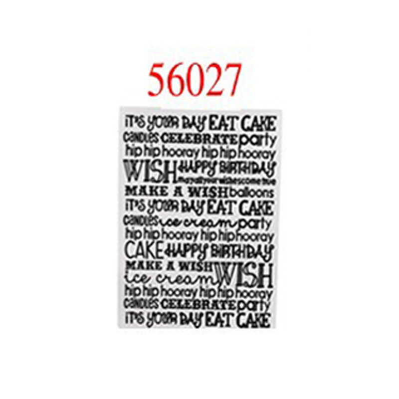 Kunststoff Präge Schablonen Ordner DIY Vorlage Papier Karte Fondant Kuchen Scrapbooking Handwerk Karte, Die Hochzeit Decor: 56027