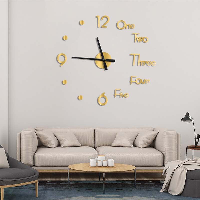 1 sztuk Diy 3D akrylowe nowoczesny projekt kwarcowy duże zegary ścienne lustro mechanizm naklejki Dom Lving dekoracja pokoju igły