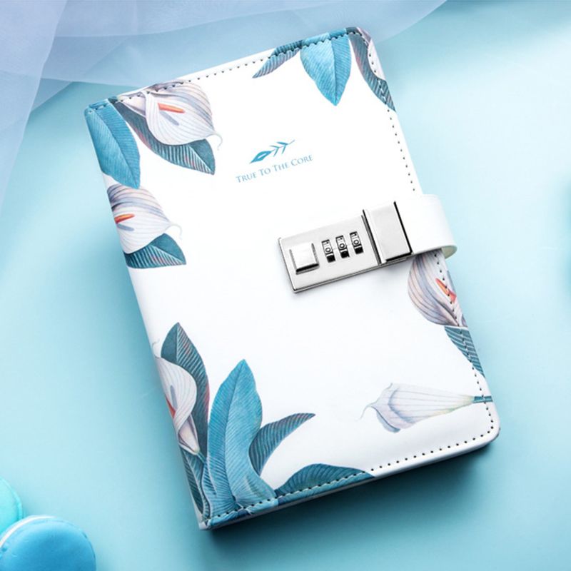Password Notebook with Combination Lock Personal Secret Diary Notepad