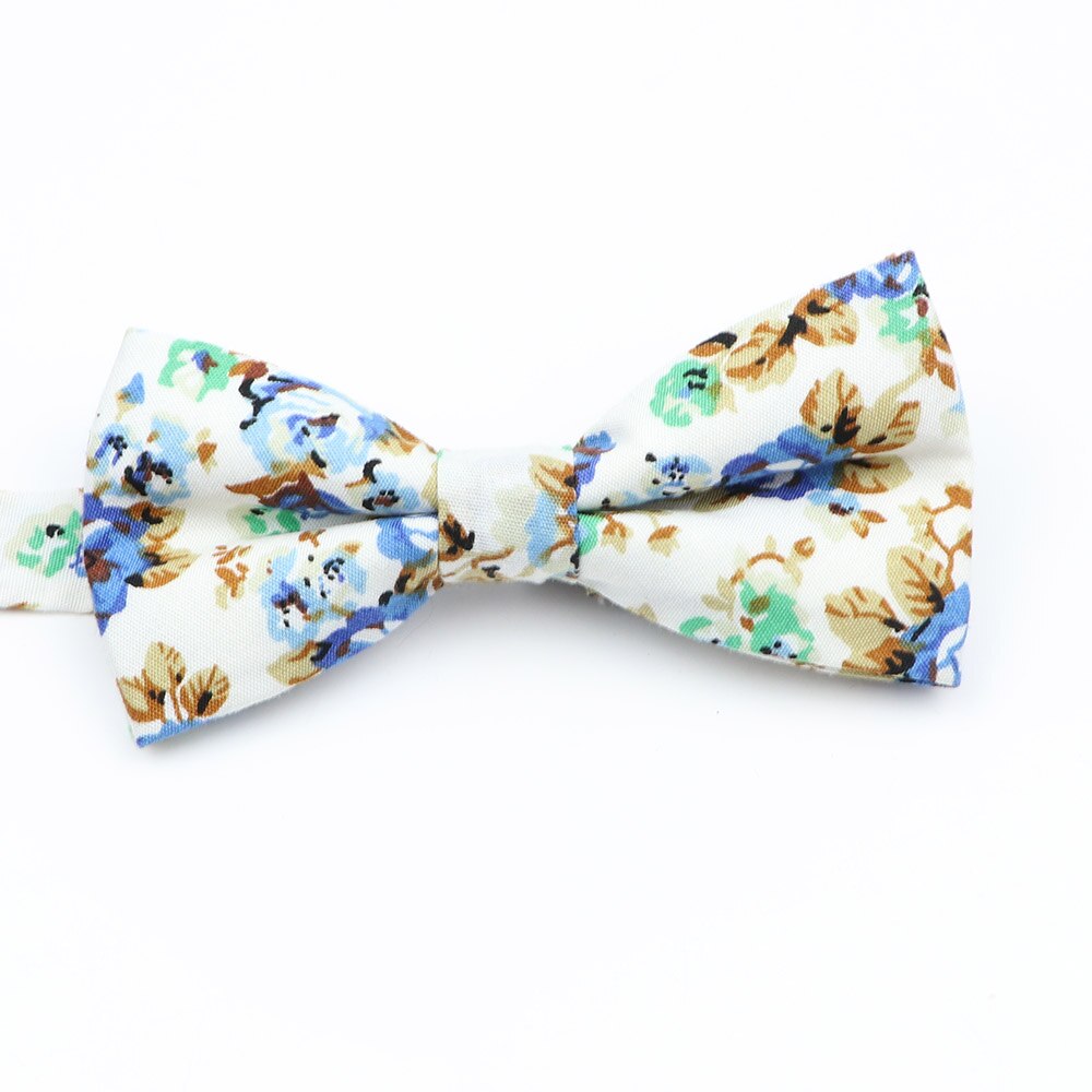 Nuevos pajaritas florales coloridas, corbatas de pajarita con estampado de algodón a la para niños, trajes de de boda para niños, corbatas de mariposa