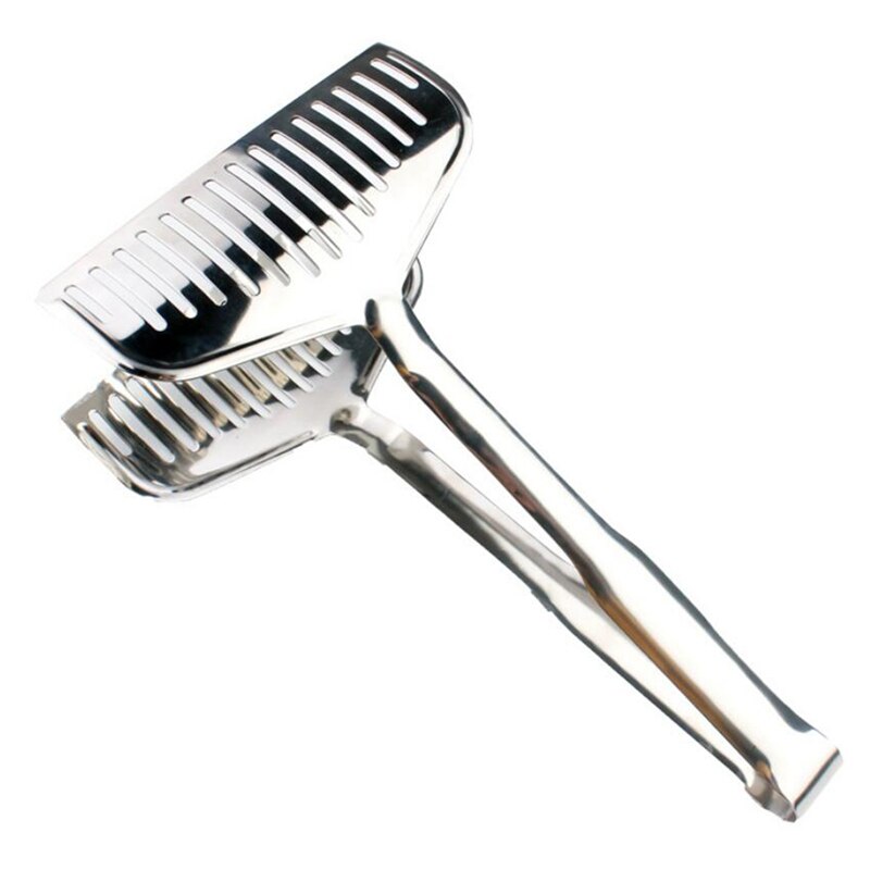 Edelstahl Lebensmittel Clip Multi-Funktion Küche Clip gebraten Steak Schaufel Gebraten Fisch Schaufel Grill Brot Clip Küche Werkzeug: groß fisch clip