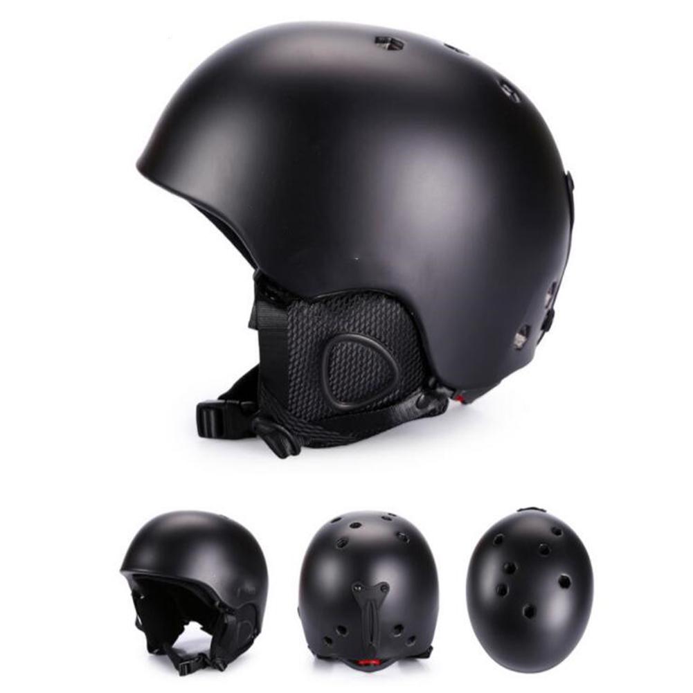 Geïntegreerde Molding Ski Helm Veiligheid Warm Snowboard Helm Ski Beschermende Gear Apparatuur voor Volwassen: Sub black / XL number