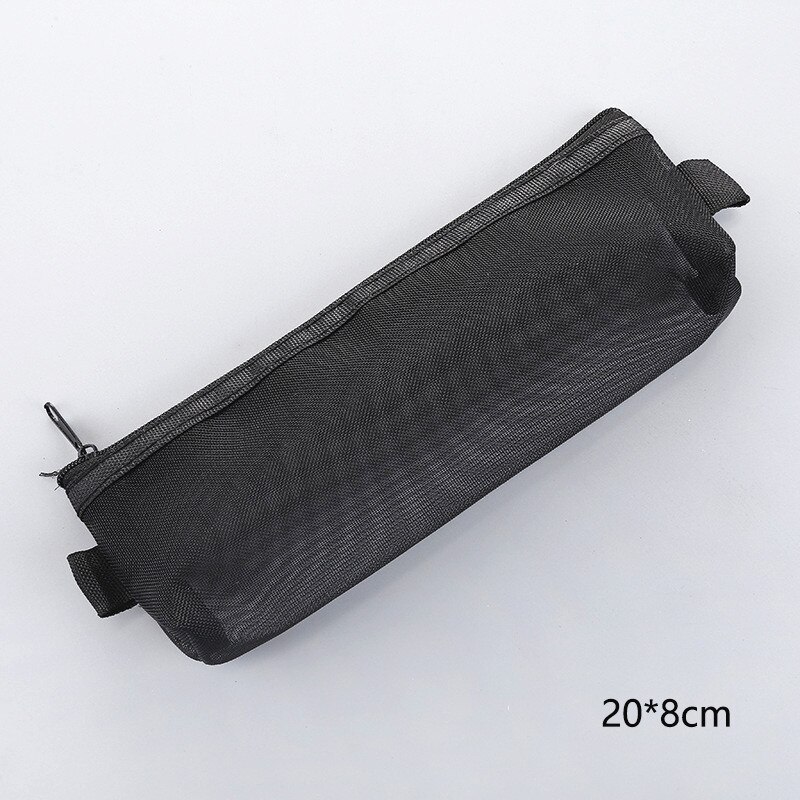 1PC Simple Transparent Mesh Pencil Case Nylon Pen Box Student Office Student Pencil Cases Office School Supplies: 2