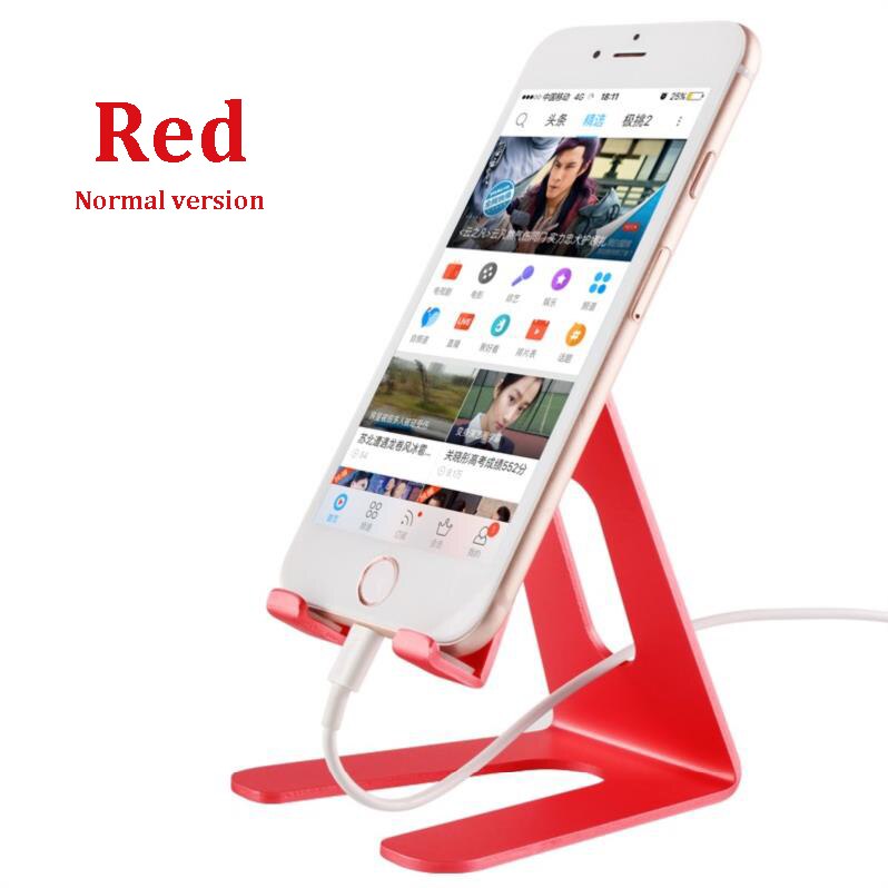 Soporte de escritorio Universal de aluminio para el soporte del teléfono móvil para las tabletas del Metal del iPhone para el sostenedor de la tableta: red normal