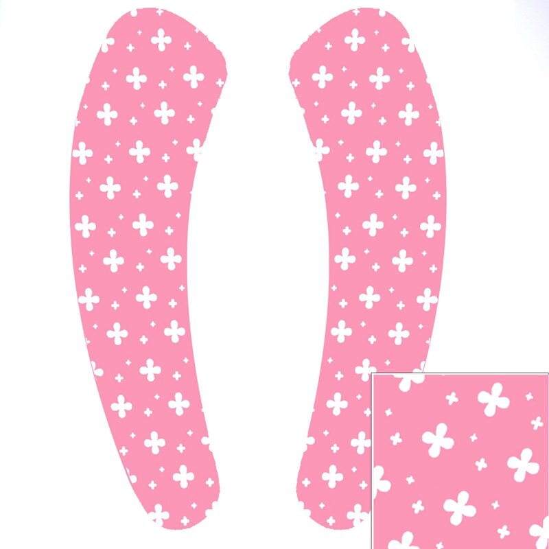 1Pair Portable Reusable Toilet Seat Covers Soft Washable WC Toilet Lid Cover universal Closestool Mat Seat Bathroom Accessories: Pink Clover