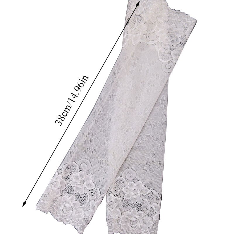 Darmowe letnie koronkowe rękawiczki przeciwsłoneczne rękawiczki damskie ochrona przeciwsłoneczna naramiennik moda oddychający rękaw koronkowy naramiennik dekoracyjny: 2