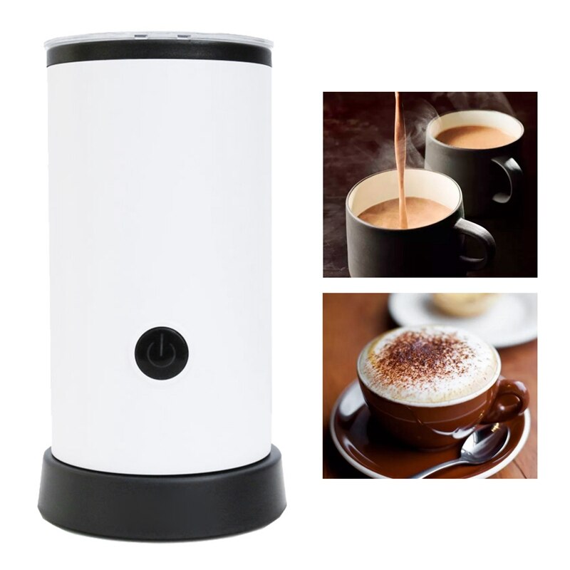 Abra-automatisk mjölkskummare kaffeskumare behållare mjukskum cappuccinomaskin elektrisk kaffeskummare mjölkskummare eu-kontakt