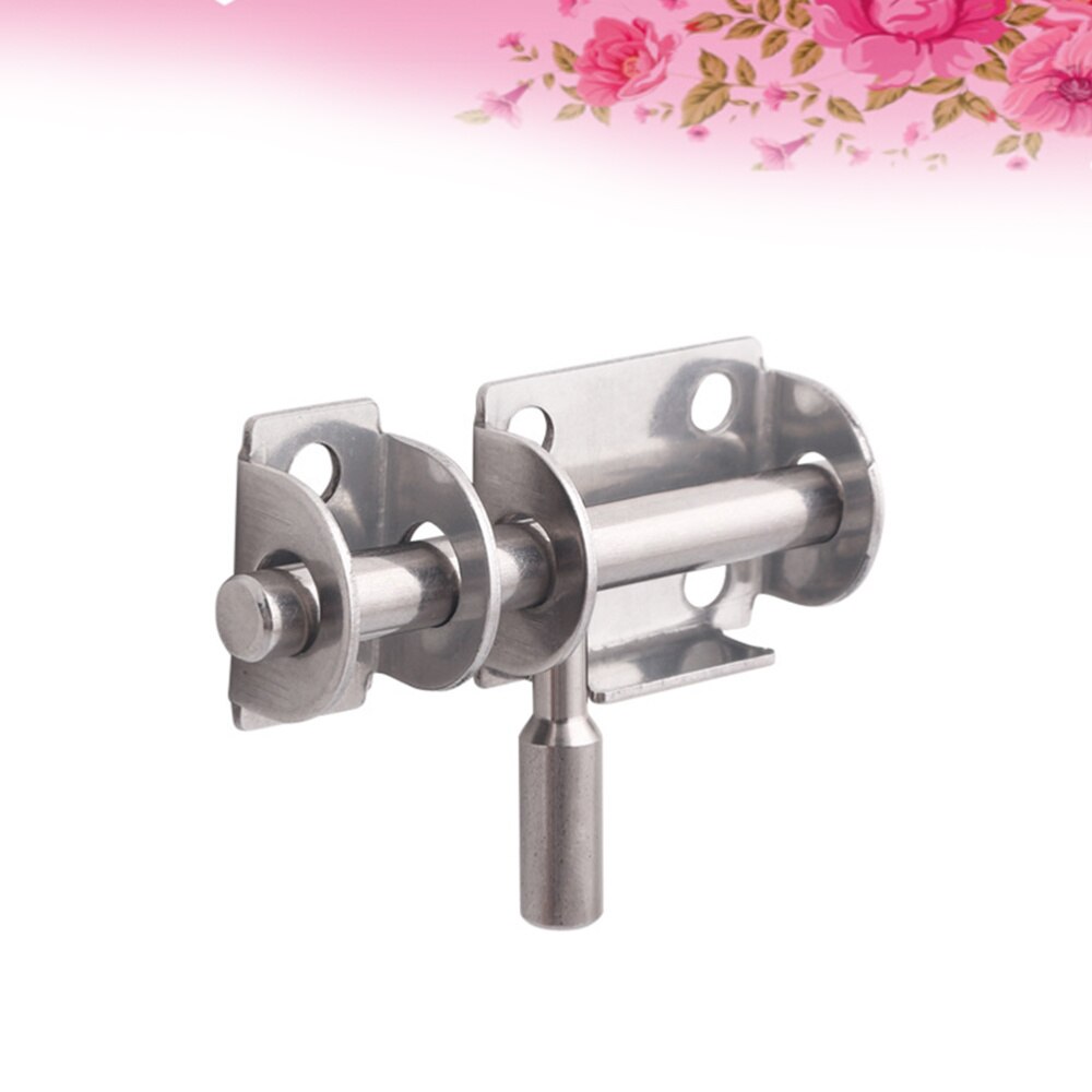 1Pc Slide Bolt Gate Premium Stainless Steel Heavy Duty Safety Bolt Window Door Lock Door Bolts: Default Title