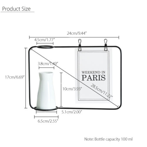 design creativo linea di ferro vaso da fiori e galleggiante rapa vaso per piante supporto per cartoline supporto per clip accessori per la decorazione domestica
