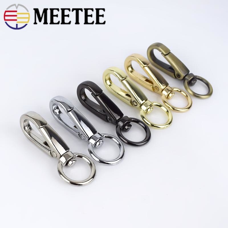 20 stuks draaibare karabijnhaken, handtaskarabijnhaak, karabijnhaak voor tas, gespen voor handtas, binnendiameter van de draaibare ring voor sleutelhanger, metalen gesp voor lanyard (38 mm