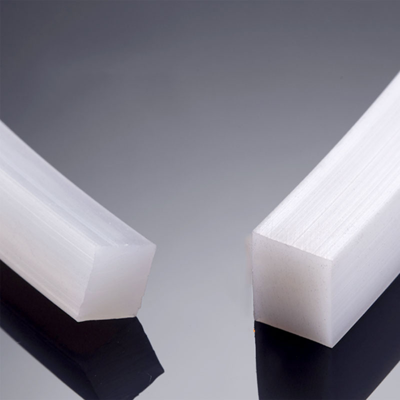 Solid Silicone Rubber Sealing Strip High Temperature Resistant Weatherstrip Square Bars for Mechanical Shock Absorption Welt