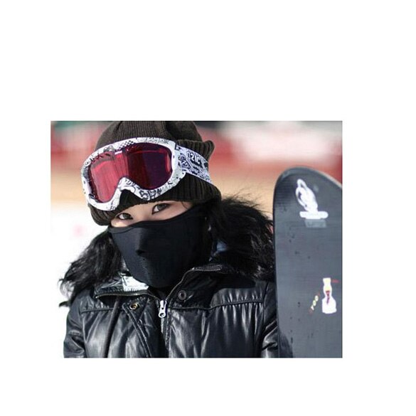 Vinter varm fleece balaclavaer skicykling halv ansigtsmaske cover udendørs sport vindtæt halsbeskytter tørklæde hovedbeklædning neopren masker