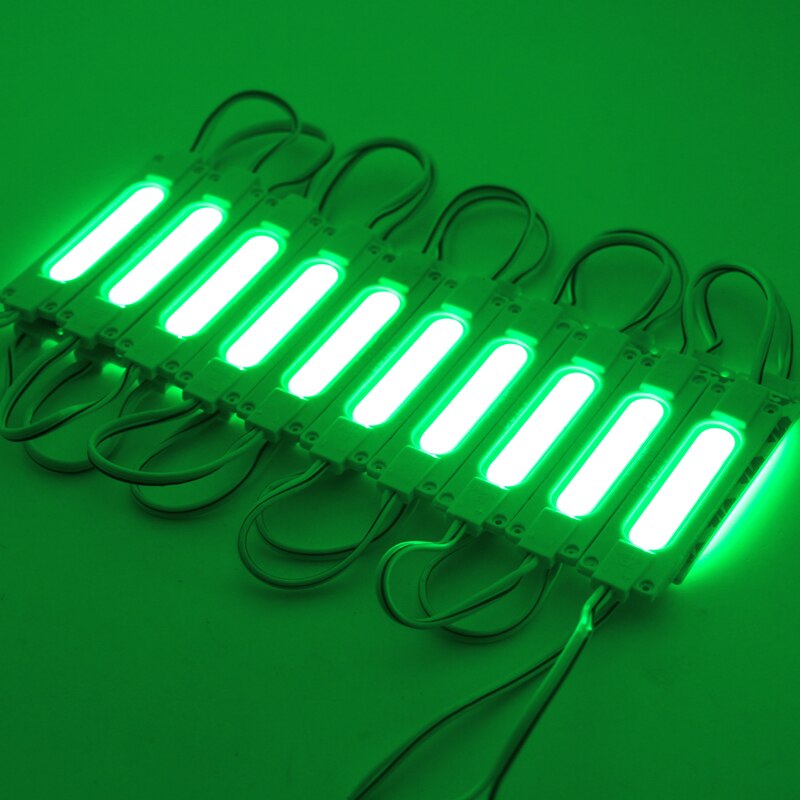 20pcs DC12V COB LED Module Injection Waterproof IP67 Decorative Hard Strip Bar Light Lamp White Red Green Blue sign letter lamp