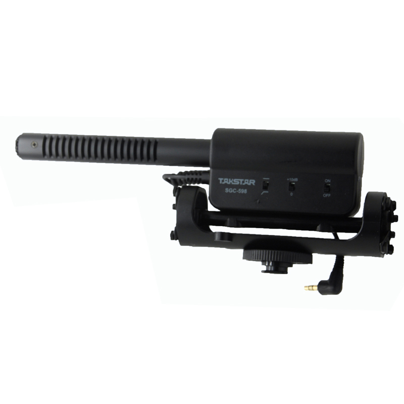 Takstar sgc -598 stötsäker hotshoe kondensator inspelning mikrofon mikrofon för intervju film pickup för dv dslr kamera