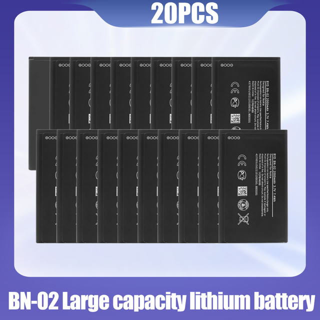 1-20 stück 3.7v bn -02 bn 02 bn02 für wiederaufladbare lithium-batterien nokia  xl 4g rm -1061 rm-1030 ersatz-handyakkus