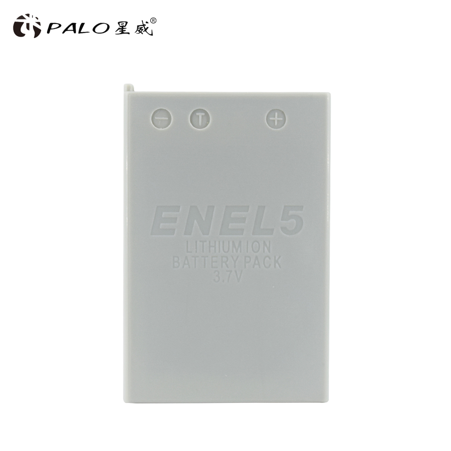 PALO 1 Uds Cámara de la batería de 3,7 v 1600mah li-ion EN-EL5 EL5 batería recargable para NIKON P500 P5100 P520 P6000 S10 COOLPIX_P100