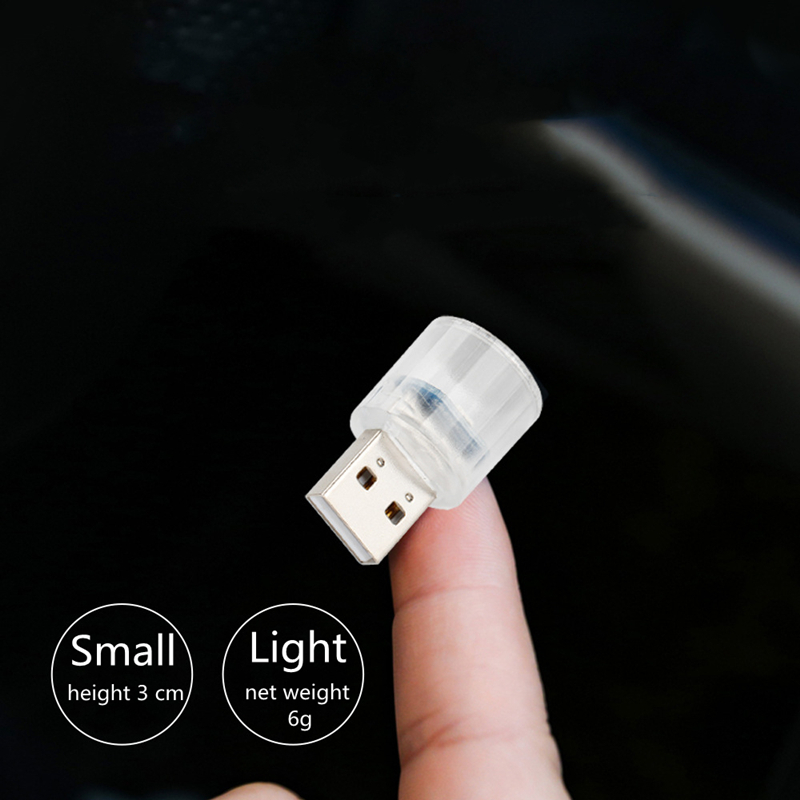 Mini luces LED USB para coche, lámpara decorativa para , modelado ambiental, portátil, Plug Play, Led Interior de coche