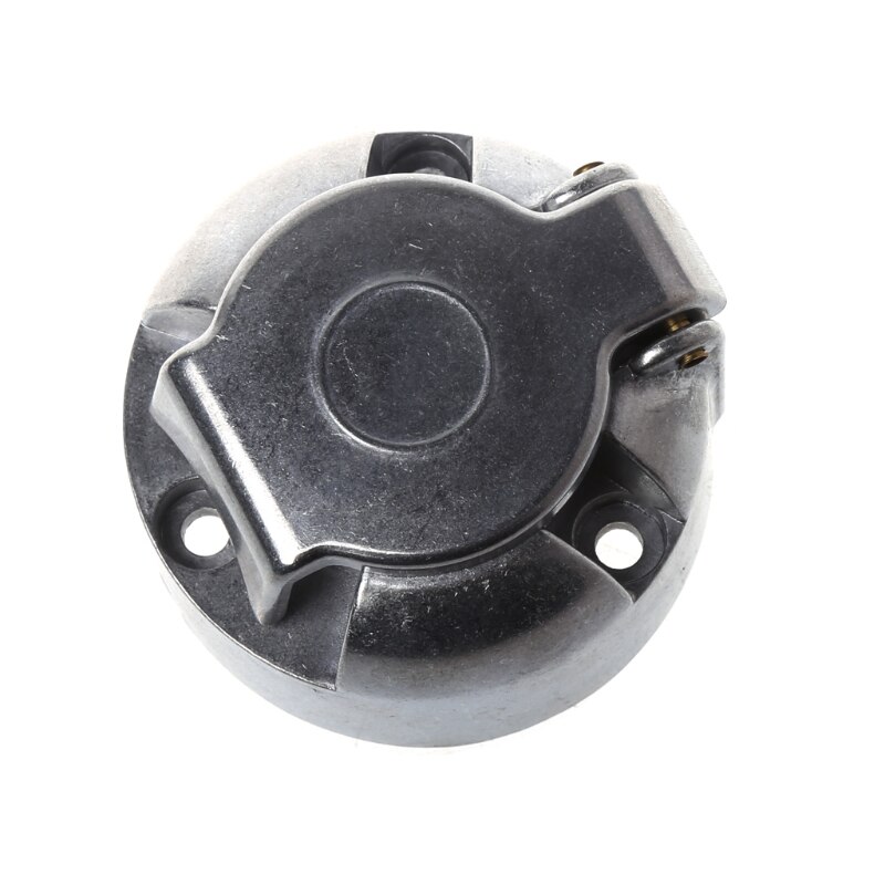 7 Pins 12N Towing Electric Metal Trailer Caravan Car Plug Socket Towbar Chrome