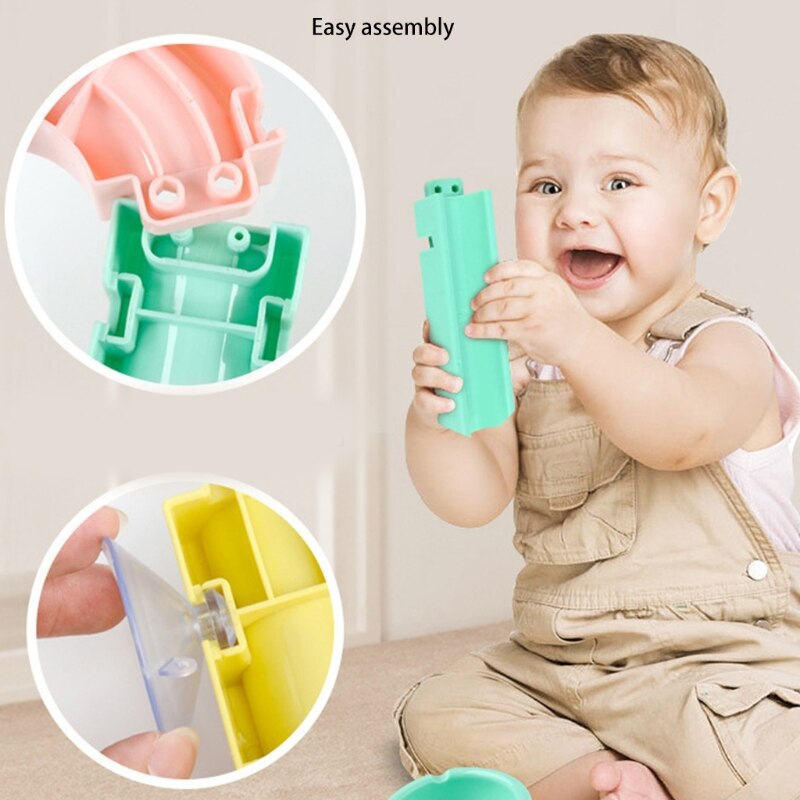 12/24/44Pcs Ducks Child Bath Toys Track Water Sprinkler Kits Toy Kids Bathroom Play Water Shower Games Indoor Pool Tools