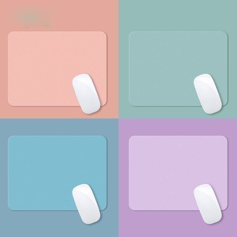 21X25Cm Muismat Mini Waterdichte Pu Lederen Deskpad Leuke Bureau Matten Laptop Muis Mat Toetsenbord Desktop Protector kantoorbenodigdheden