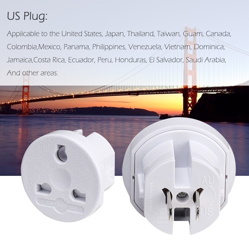 EU UK US AU Universal Power Adapter Charger Adaptor Travel Wall Electric Plugs Sockets Converter For Mobile Phones Laptop