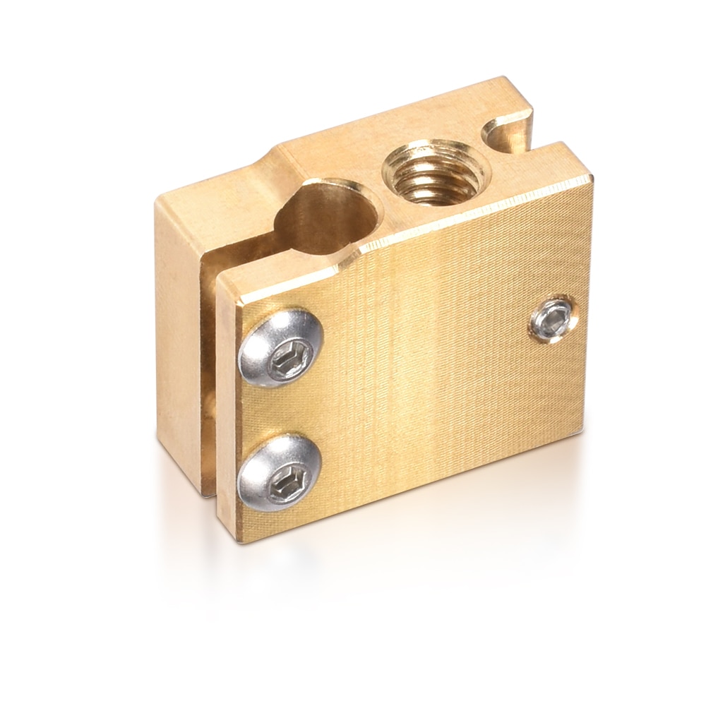 PT100 Volcano Heater Block Brass For E3D Volcano Hotend Nozzle Volcano Silicone Socks Fit PT100 V6 Extruder 3D Printer Parts