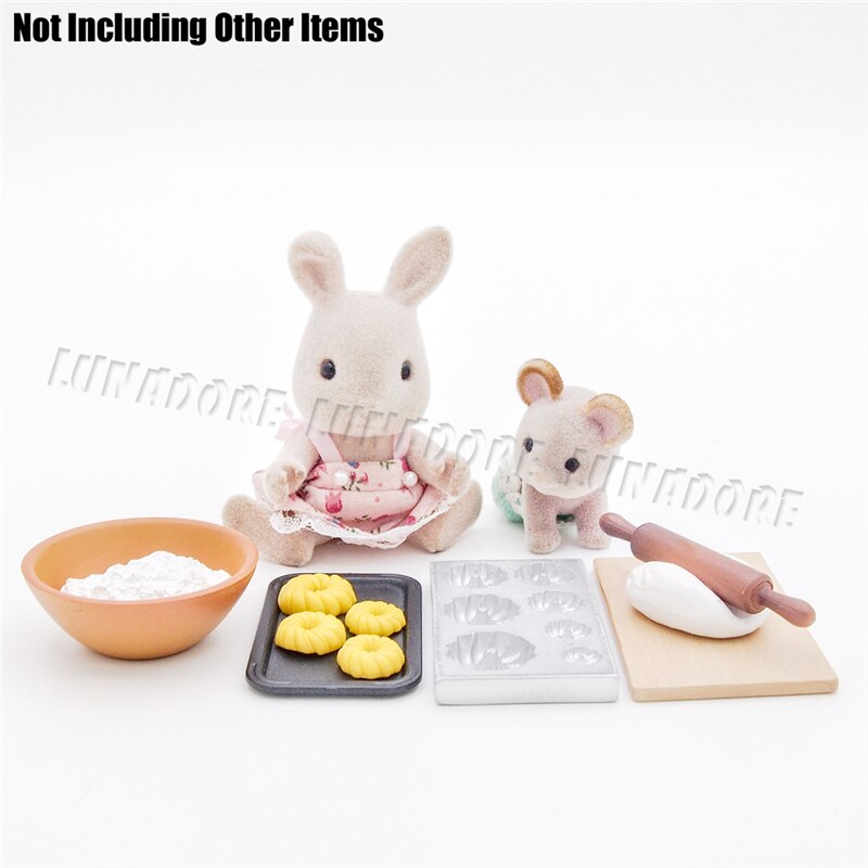 Odoria 1:12 Miniature Metal Cookies Baking Mould 7 Size Mold Kitchenware Dollhouse Kitchen Accessories