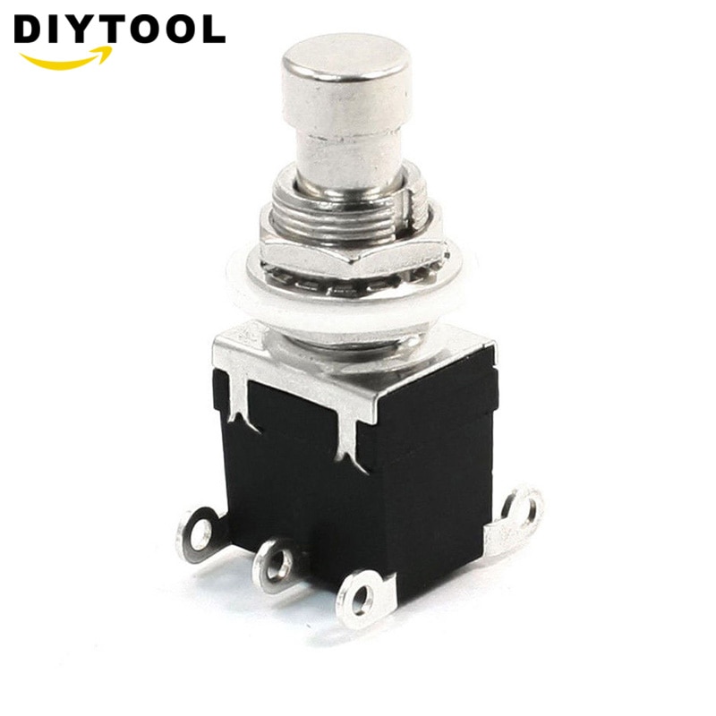 Effect device foot switch DPDT Momentary without lock 6 foot pin button switch AC 250V/2A 125V/4A