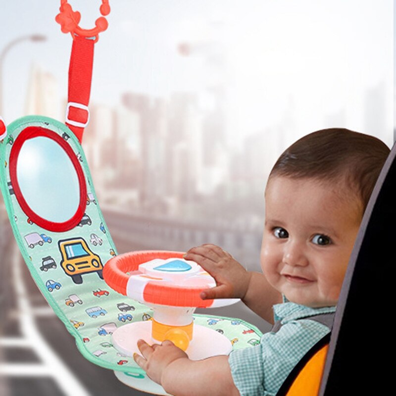 Baby Driving Imitation Car Wheel Toy Simulation Steering Wheel Light Music Early Education Pretending Driving Car Toy: Default Title