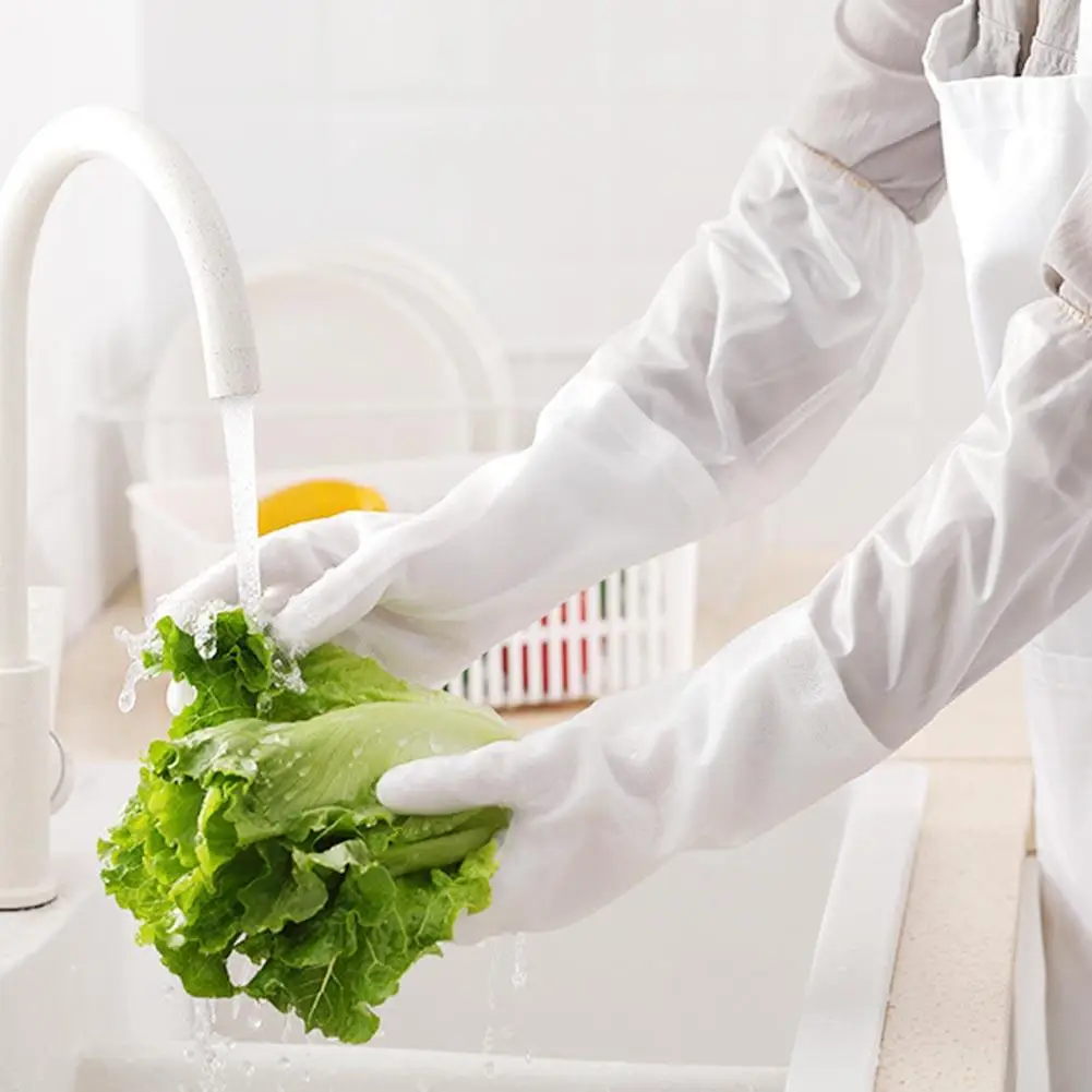 1 Pair of Disposable Gloves Latex Nitrile Rubber Gloves Kitchen/Dishwashing/Work/Garden Gloves Left and Right Hand Universal