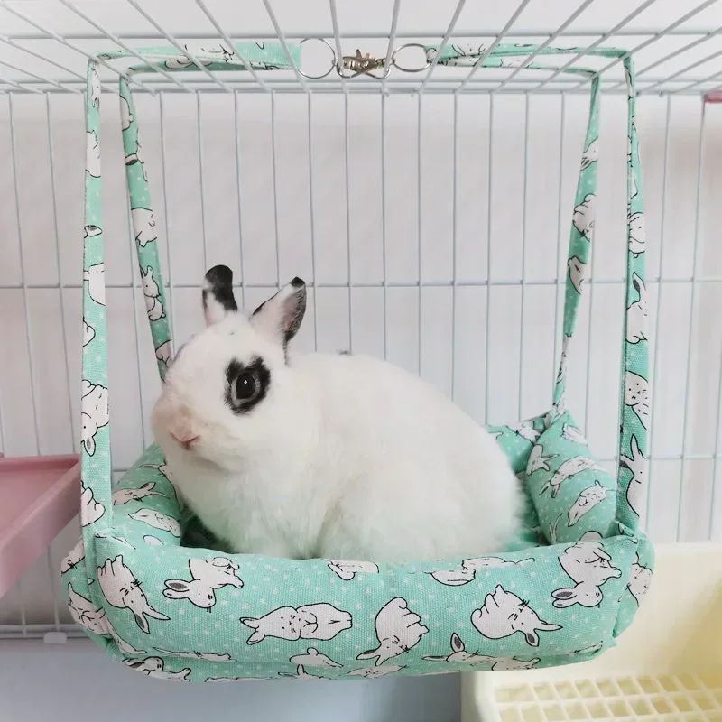 Süße Haustier-Kaninchen-Hängematte, Baumwolle, Hamster-Maus, hängende Bettmatte für kleine Haustiere, Hamster, warme Schlafnester, hängende Hängematte, Bett, Envoy Serve: Dunkler Brown